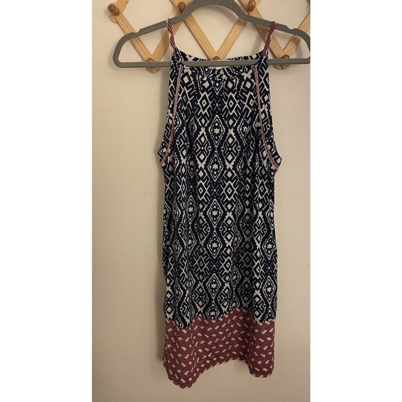 Anthropologie Dress Women's Small Blue THML Marlayna Knit Mini Relaxed Fit - Picture 2 of 7